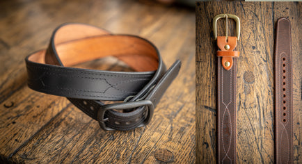 Boot Stitch Belt | Western Stitched Leather Belt