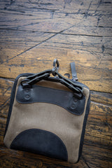 Waxed Olive Black Leather