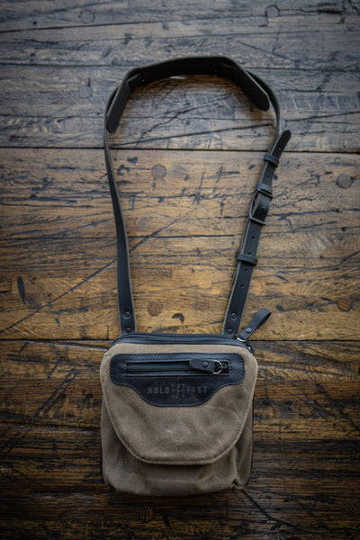Waxed Olive Black Leather