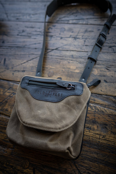 Waxed Olive Black Leather