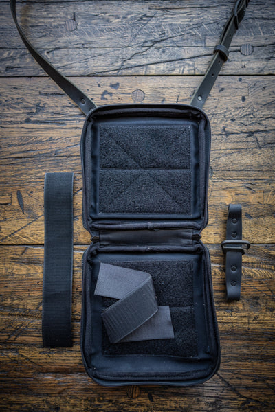 Waxed Olive Black Leather
