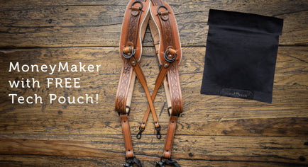 Money Maker | Original Leather Camera Harness and Tech Pouch