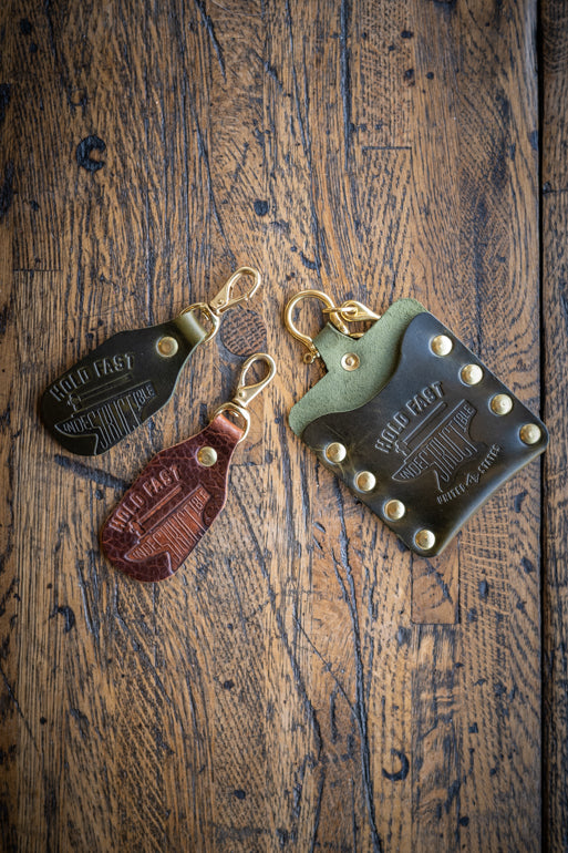 CUSTOM HAND HAMMERED BRASS KEYCHAIN