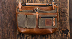 Leather Explorer Lens Quiver | Leather Messenger Bag
