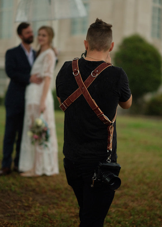 holdfast gear Money Maker Dual Camera Strap | Bridle Leather