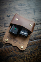 Western Utility Pouch - Leather case for batteries and film